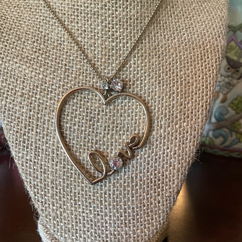 Betsey Johnson LOVE necklace